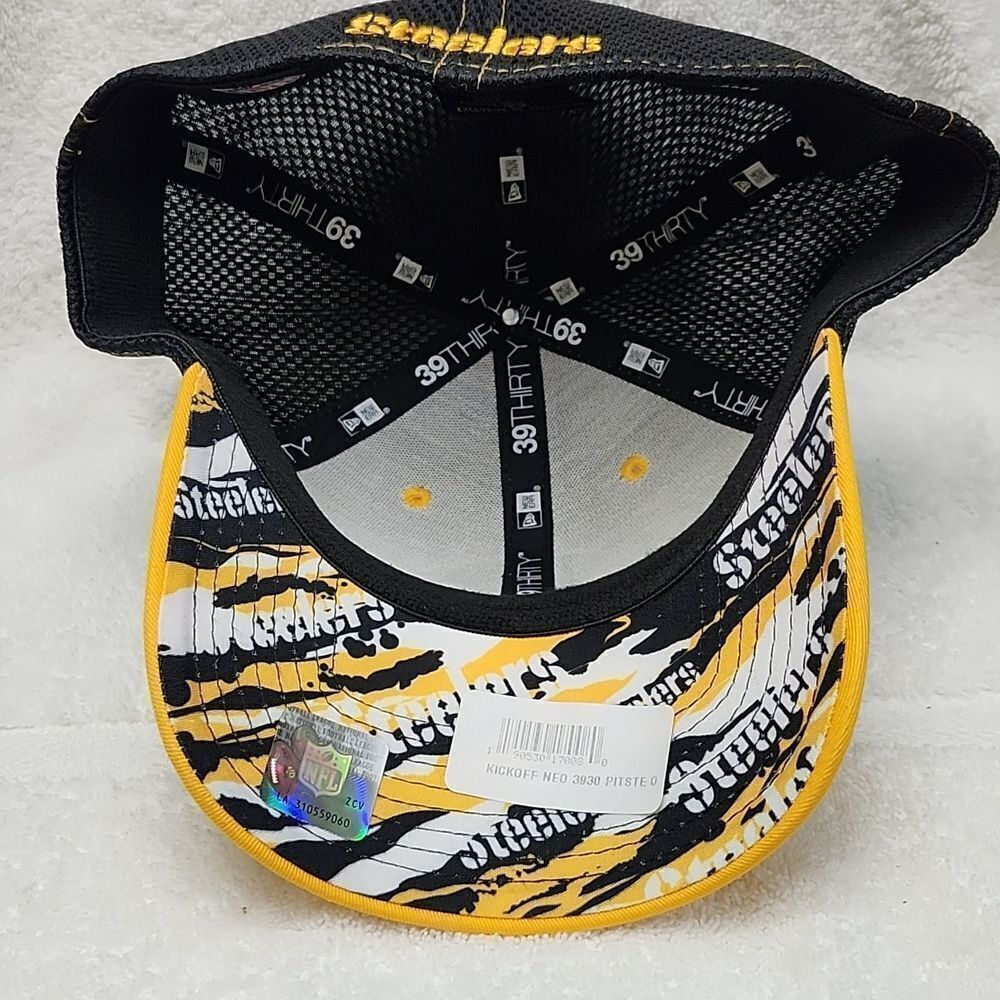New Era 39Thirty Pittsburgh Steelers Stretchfit Hat - New - Picture 6 of 7